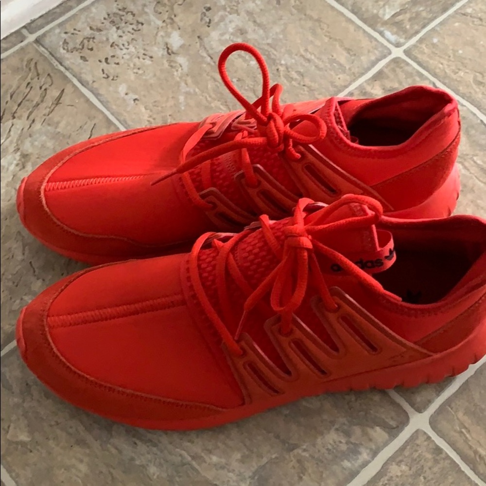 Men’s Red Adidas Tubular